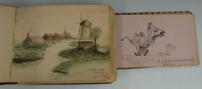 Two WW1 South African nursing/hospital autograph or sketch books, one for E Daly South African