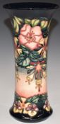 Moorcroft flared vase decorated with flowers, H25.5cm
