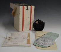 RAF type II hand held compass with navigator's protractor and MK4 computer