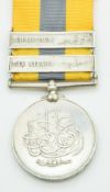 British Army Khedive's Sudan medal with clasps for Khartoum and Atbara, named to 2011 Lance Sergeant