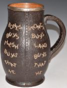 Doulton leather Motto Ware ewer