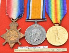 British Army WW1 medals comprising 1914/1915 Star, War Medal and Victory Medal, named to 3750 (