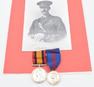 Queen's South Africa Medal 1899 named to Captain The Honorable A B Bathurst, Gloucestershire