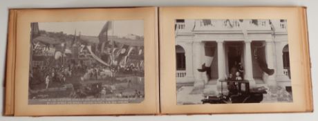 Photograph album of Royal Navy Malta interest, including photographs of HMS Russell, HMS