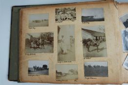 WW1 Royal Artillery serviceman's photograph album depicting service life in India towards the end of