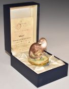 Moorcroft Enamels limited edition 78/100 Bronte 'Otter' bonbonnière, in box with certificate, H9.