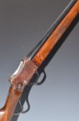 W W Greener Greener's GP 12 bore underlever shotgun with named locks, chequered grip and forend