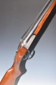 Gunmark Kestrel 12 bore side by side shotgun with engraved lock, trigger guard, underside and top