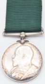 British Army Volunteer Long Service Medal (Edward VII) named to 6079 Cpl H R Bradford I/Essex