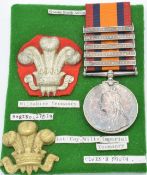 British Army Queen's South Africa Medal 1899 with clasps for Cape Colony, Orange Free State,