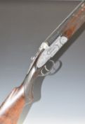 Italian 12 bore over and under ejector shotgun with engraved engraved locks, underside, trigger