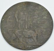 WW1 Memorial Plaque / Death Penny for Adolphus Bowley
