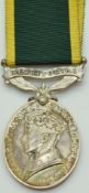 British Army Territorial Efficiency Medal named to 2037368 Pte FC Bailey, Corps of Military Police