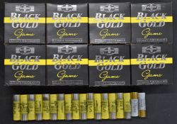Two-hundred-and-twenty-five 20 bore Gamebore Black Gold shotgun cartridges, most in original boxes.