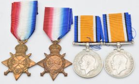 British Army WW1 medals comprising 1914/1915 Star named to 11687 Pte G Hanniss, Gloucestershire