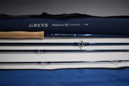 Greys Platinum XD Saltwater 9ft #8 fly fishing rod in soft bag and hard case, L80cm