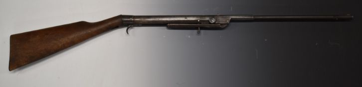 German .177 air rifle with part octagonal barrel stamped 'Millita Patent', serial number 80954.