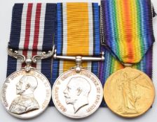 British Army WW1 Gloucestershire Regiment Military Medal immediate award to 1943 Cpl W G Davis,