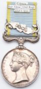 British Army Crimea Medal 1854 with clasp for Alma named to Thomas Brown 33rd Regiment of Foot who