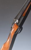 Gorosabel 12 bore side by side ejector shotgun with engraved locks, underside trigger guard and