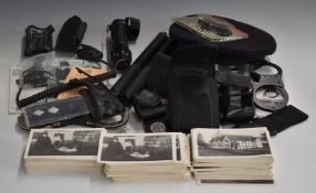 Small collection of police memorabilia including two pairs of handcuffs, cap, torch, handbooks,
