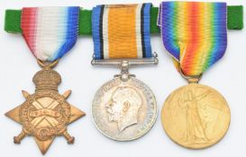 British Army WW1 medals comprising 1914/1915 Star, War Medal and Victory Medal named to 15304 Pte