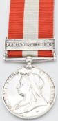 British Army Canada General Service Medal with clasp for Fenian Raid 1866, named to 375 Corporal B