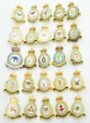 Twenty-five Royal Air Force lapel pin back badges including 501 Squadron, 74 Squadron, 60