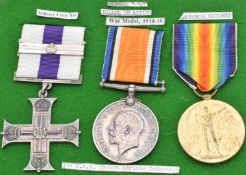 South African Infantry WW1 Military Cross and bar awarded to Captain A E Ward, together with his War