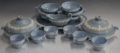 Approximately sixty pieces of Wedgwood Queensware dinner and tea ware, six place setting including