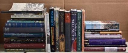 Thirty military books, mostly Napoleonic era including Waterloo by David Howarth, Napoleon &