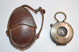 WW1 marching compass by S Mordan & Co, serial number 5041, dated 1918, with broad arrow mark and