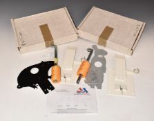 Two Air Arms fall flat air rifle targets rat and rabbit, in original boxes.