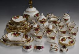 Approximately forty four pieces of Royal Albert Old Country Roses tea and ornamental ware