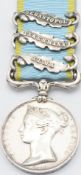 British Army Crimea Medal 1854 with clasps for Alma, Inkerman and Sebastopol named to Ralph