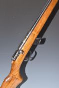 CBC Model 122 .22 bolt-action rifle with semi-pistol grip, extended magazine and 21 inch barrel,