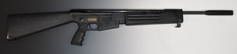 Air-Arms .22 side lever air rifle with pistol grip, sling suspension mounts and sound moderator,