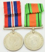 Royal Air Force WW2 medal pair comprising War Medal and Defence Medal for LAC R Smith 907540, with