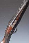 Thomas Wild 12 bore side by side shotgun with engraved scenes of birds to the named locks,