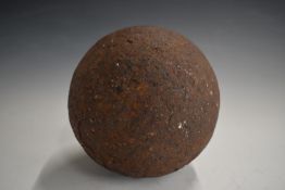 Cast iron 24lb cannonball retrieved from the bay of Gibraltar