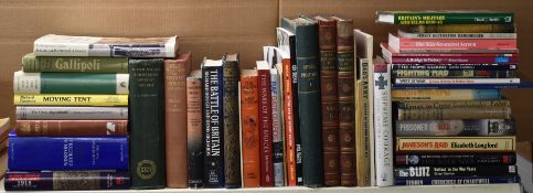 Forty military books including The South Wales Borderers 24th Foot 1689-1837, South Africa and the