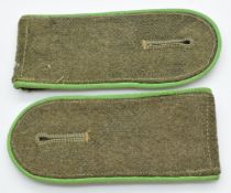 German WW2 pair of Panzer Grenadier shoulder boards, acquired by a Sherwood Forester sergeant for
