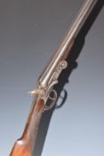 Belgian .410 side by side folding poache'rs shotgun with chequered grip and forend, double trigger
