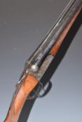 Victor Sarasquetta 12 bore side by side ejector shotgun with named and engraved locks, engraved