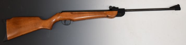 Webley Hawk Mk .22 air rifle with semi-pistol grip and adjustable sights, NVSN, with instruction