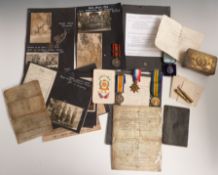 British Army medals and ephemera for Private George Wheatley, comprising Queen's South Africa