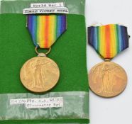 British Army WW1 medals comprising two Victory Medals named to 2157 Sergeant E G White and 294276