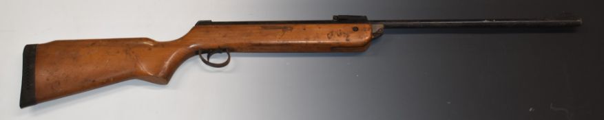 BSA Meteor .22 air rifle with adjustable sights.