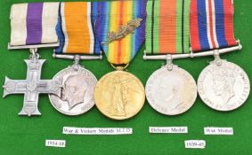 British Army WW1 and WW2 Royal Artillery Military Cross group of five awarded to Lieutenant S M Gow,