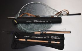 Shimano Speedmaster STC travel spinning rod in case, Shimano Nexave - DX 270H-3 three piece spinning